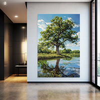 Thumbnail for Lake with Trees Painting