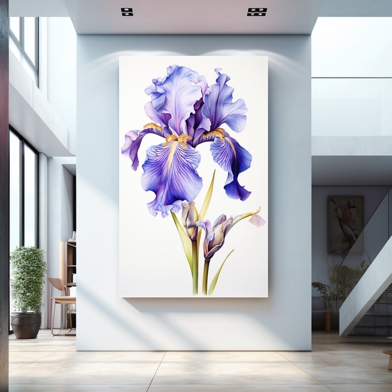 Chinese Iris Painting