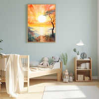 Thumbnail for Sunset Watercolor Painting