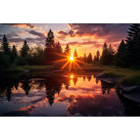 Thumbnail for Sunset Over Water Canvas
