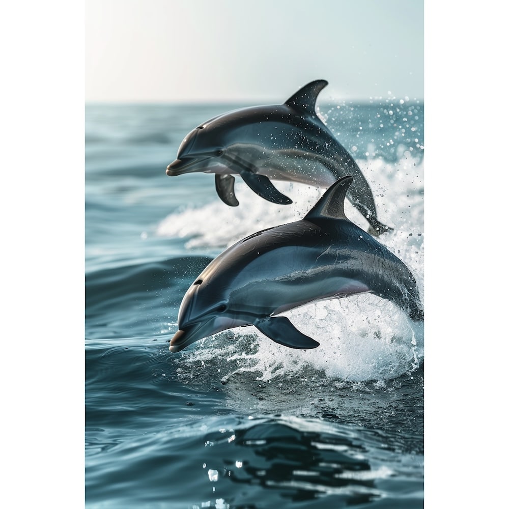 Dolphin Jumping Canvas