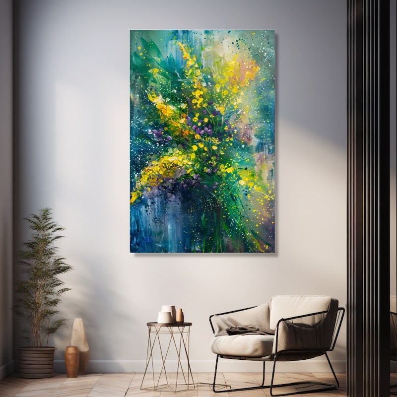 Modern Flower Canvas Art