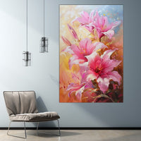 Thumbnail for Pink Flower Canvas Art