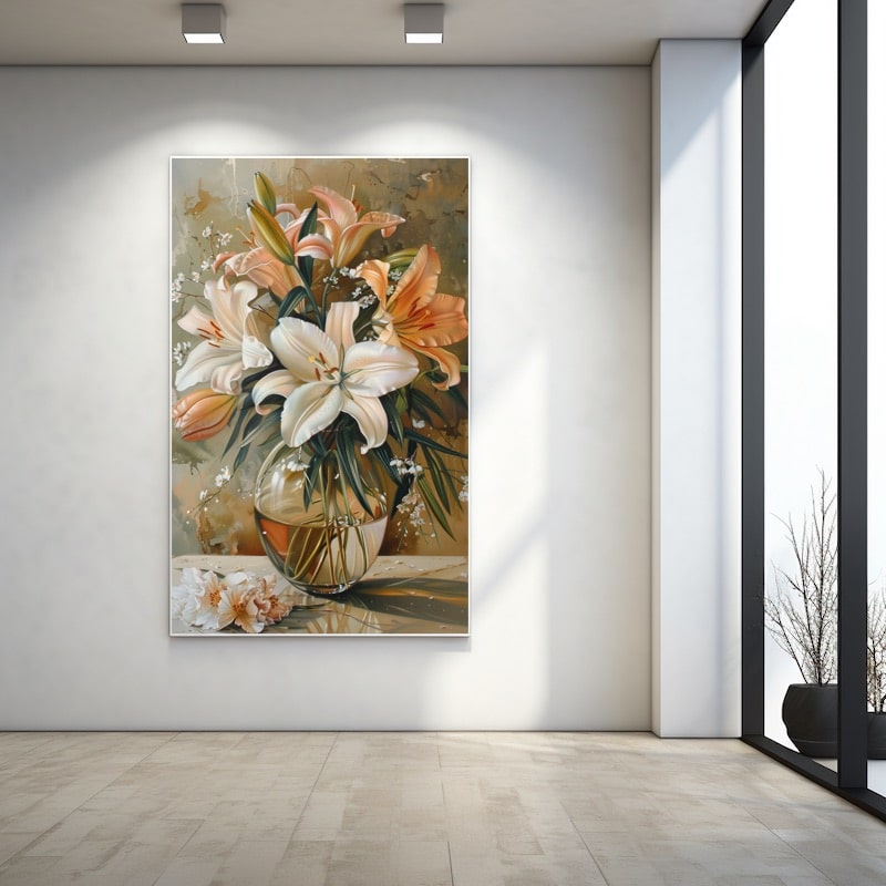 Flower Vase Canvas Painting