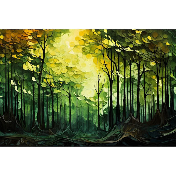 Abstract Canvas of Forest