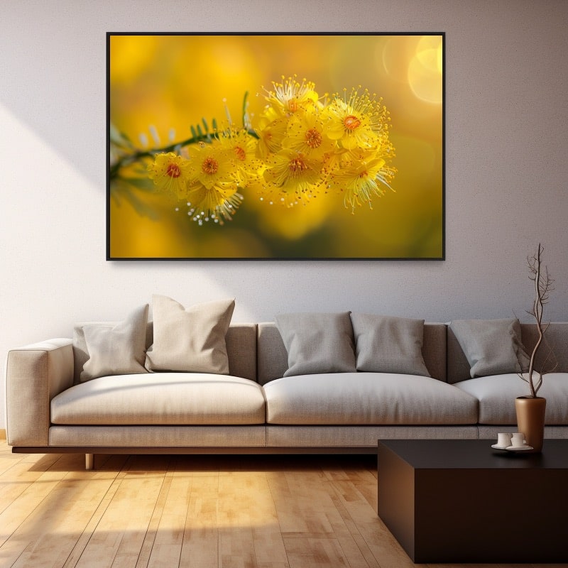 Large Yellow Flower Painting