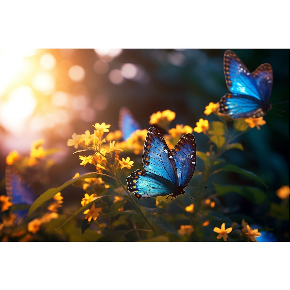 Blue Morpho Butterfly Canvas