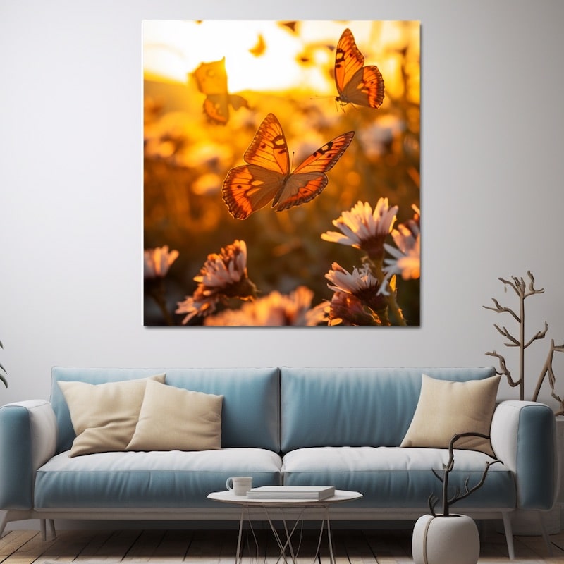 Butterfly Print on Canvas