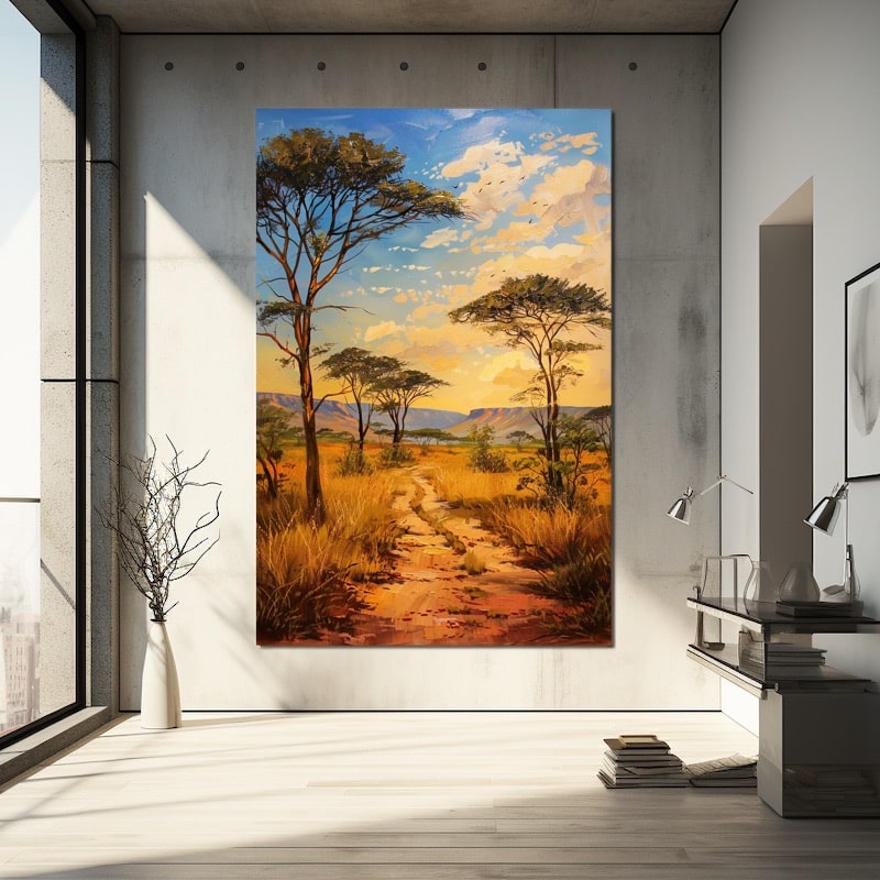 Painting of African Landscape