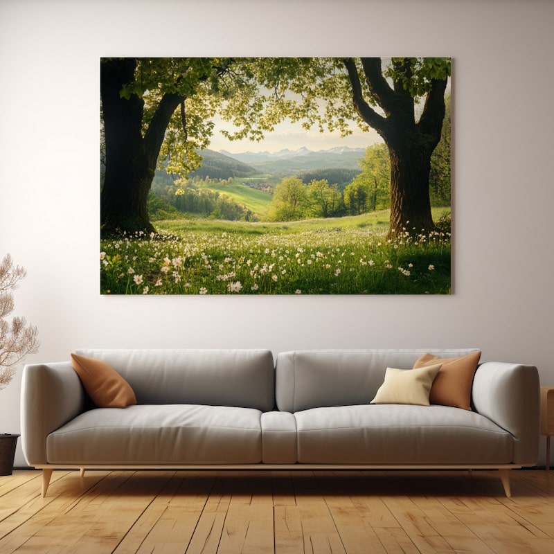 Spring Meadow Painting