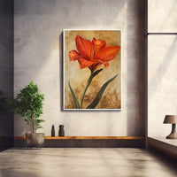 Thumbnail for Large Red Flower Canvas