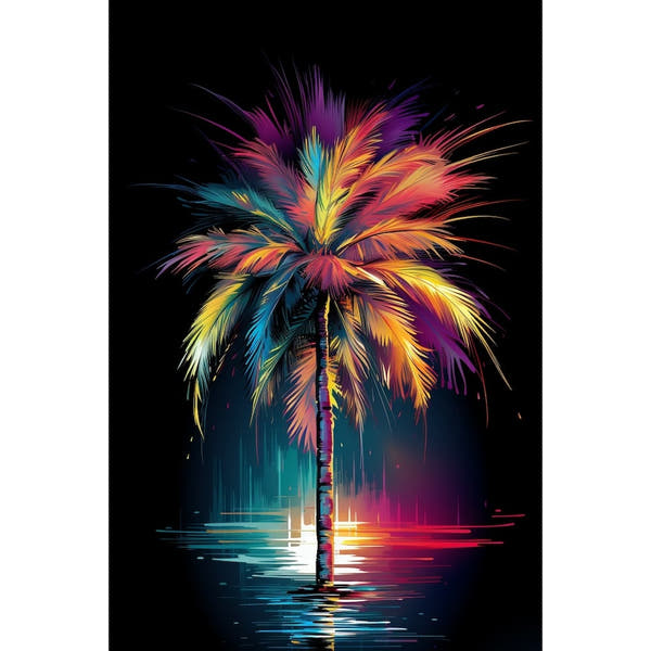 Abstract Palm canvas