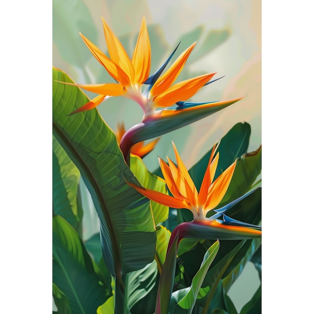 Canvas of Orange Flowers