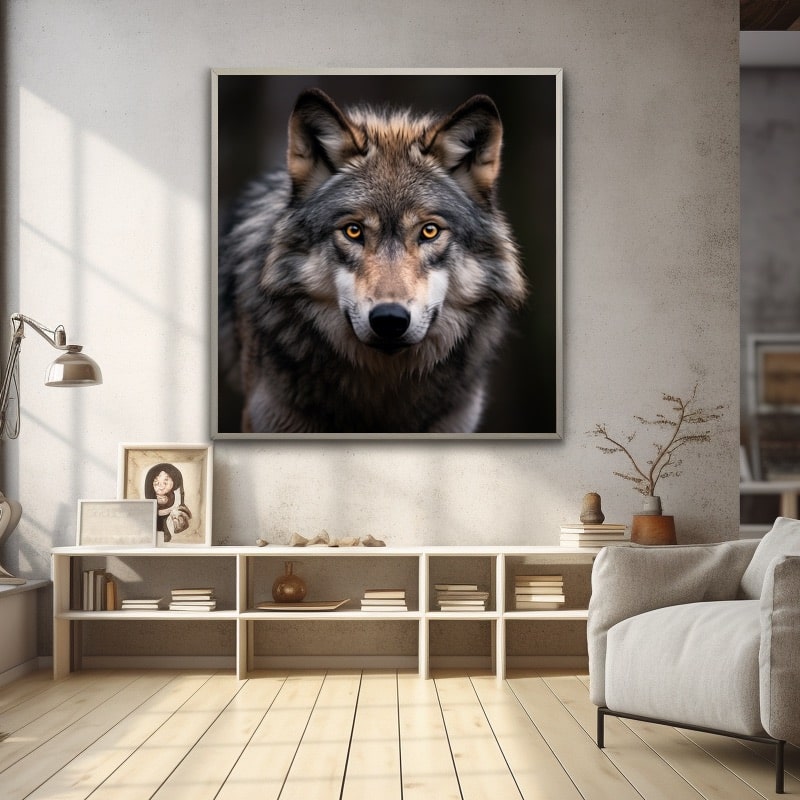 Face Painting of a Wolf