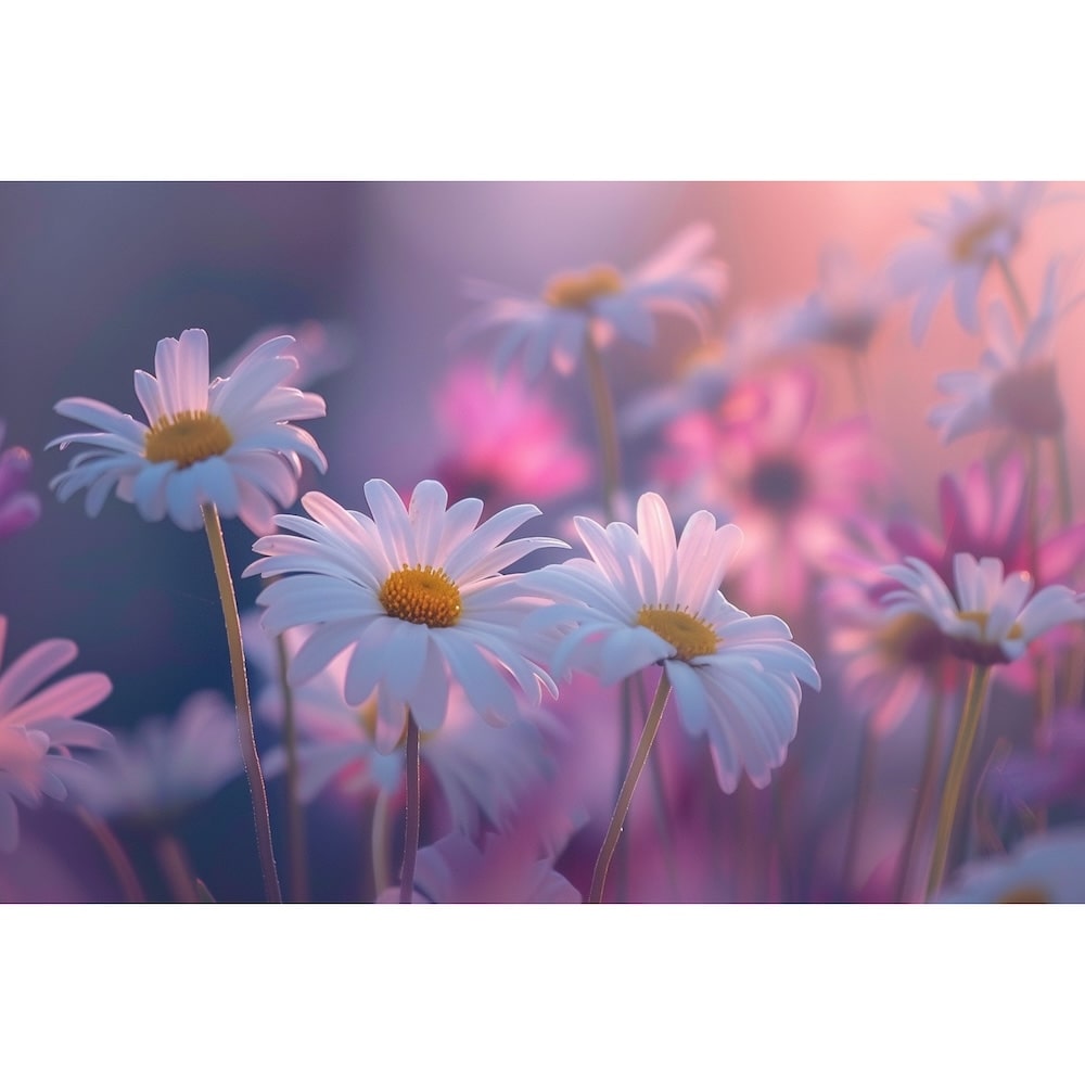 Realistic Canvas of Flowers