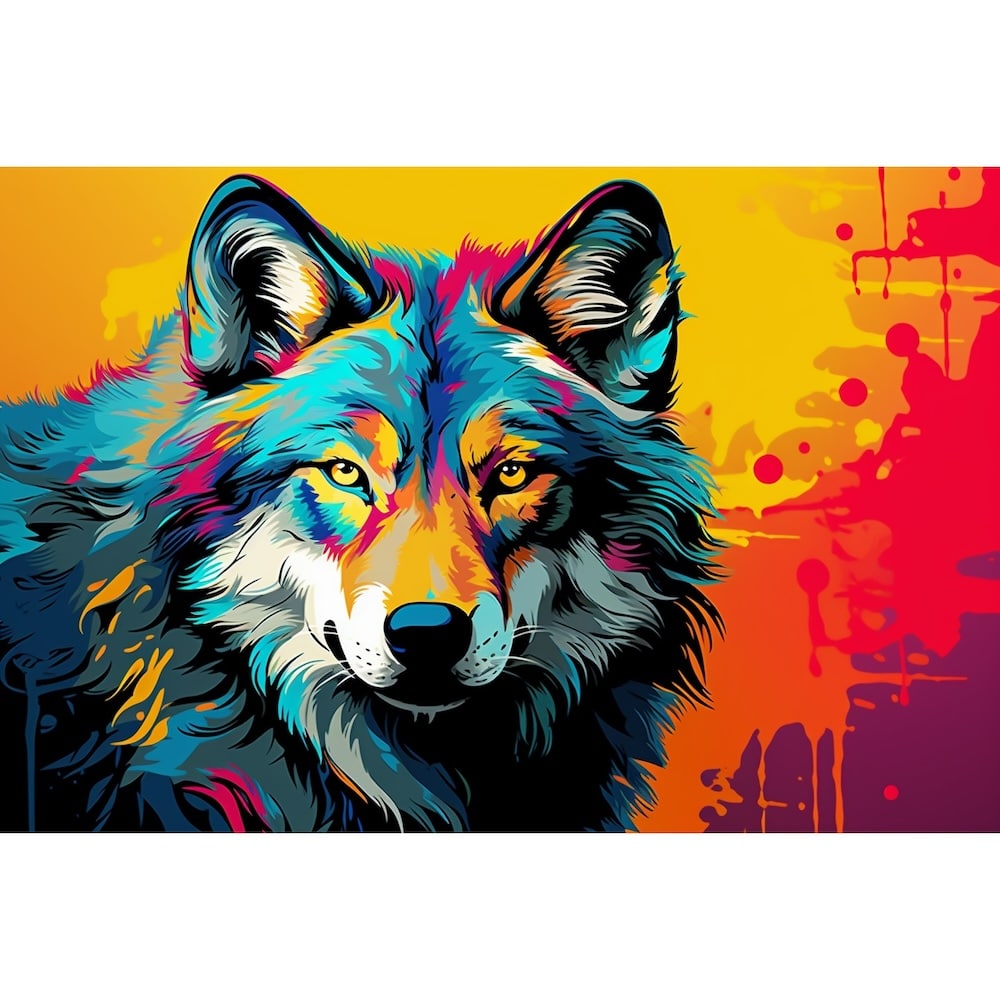 Wolf Digital Canvas
