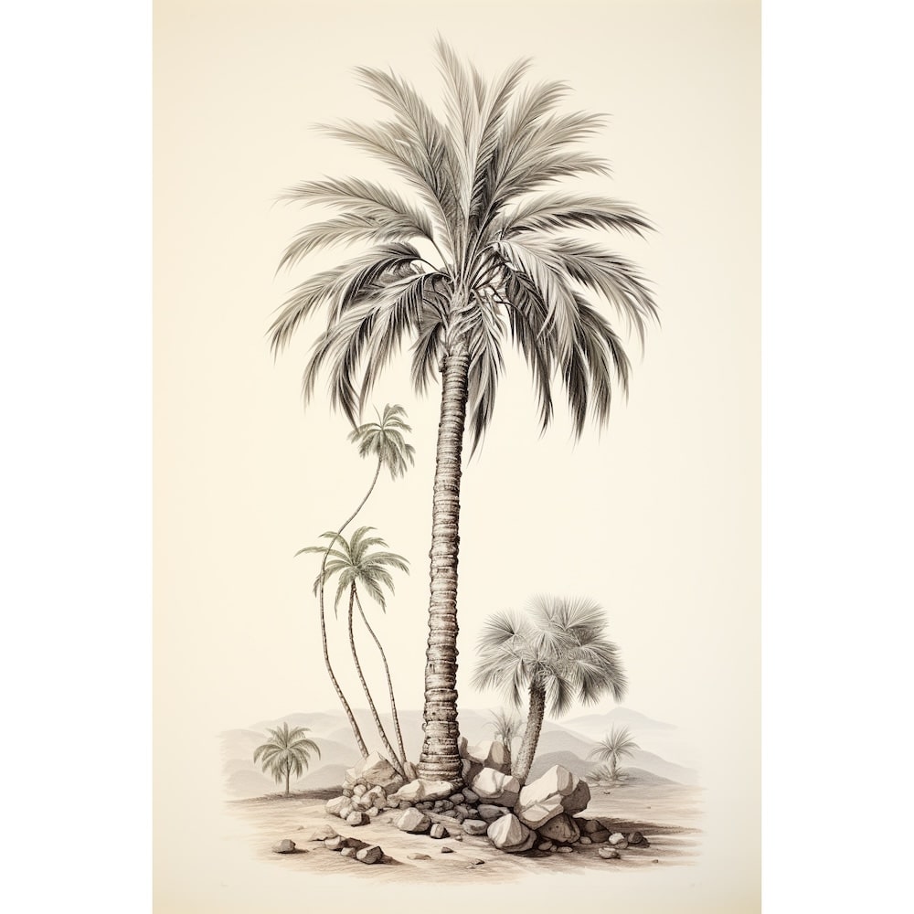 Palm Tree Wall canvas