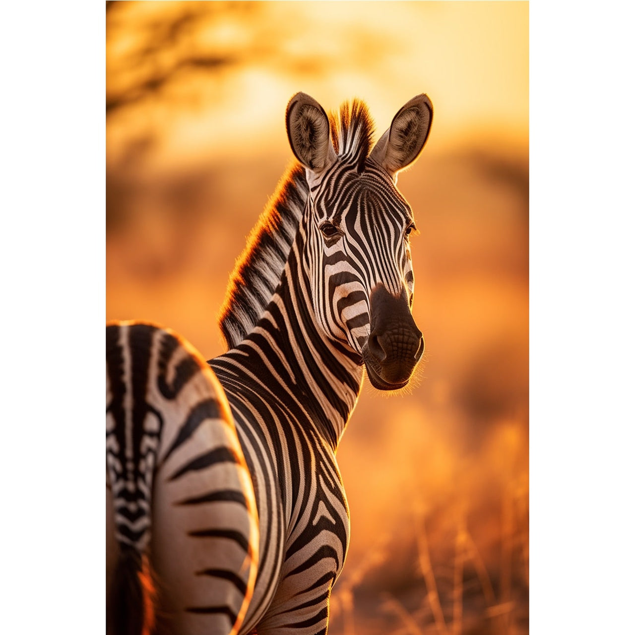 Zebra Back Canvas