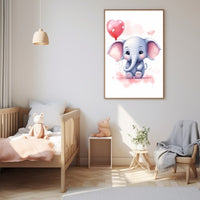 Thumbnail for Elephant Canvas for Nursery