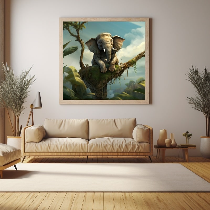 Elephant Tree Painting