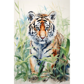 Tiger Watercolor Canvas