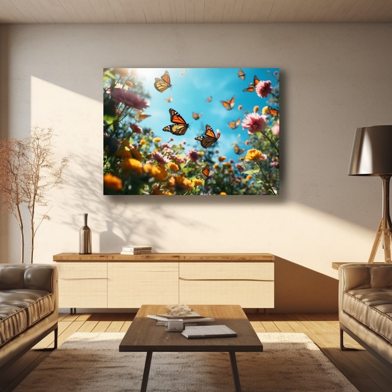 Butterfly Flying Painting