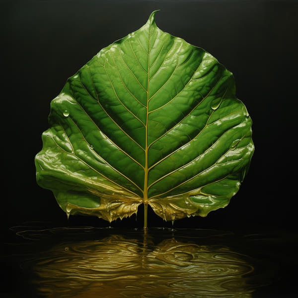 Modern Leaf Canvas
