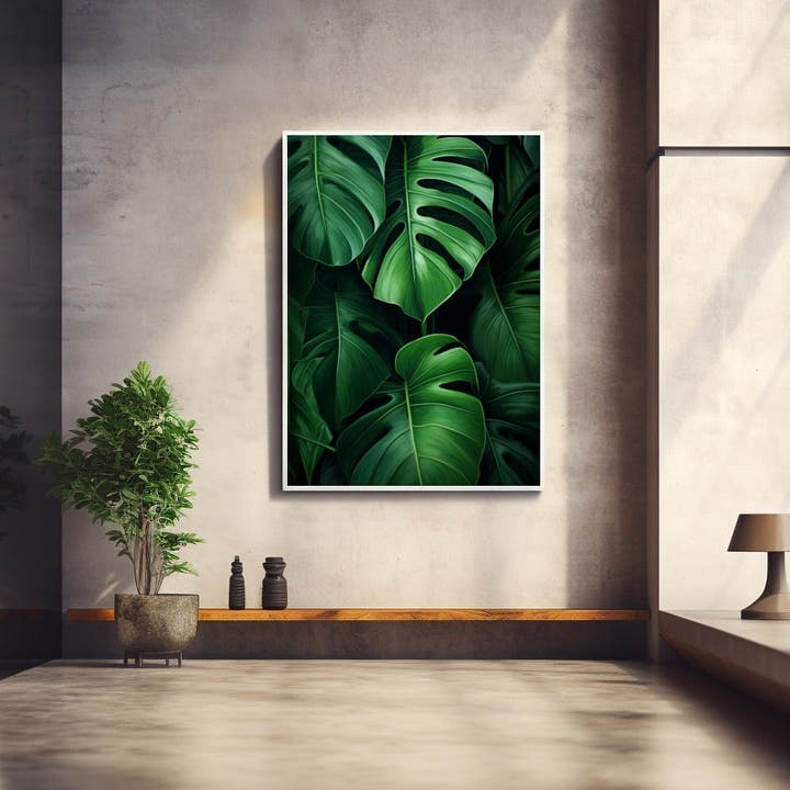 Cheese Plant Leaf Painting