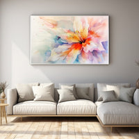 Thumbnail for Watercolor Flower Canvas