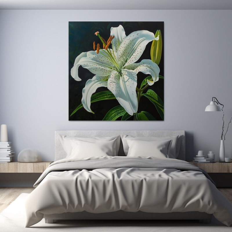 White Flower Canvas