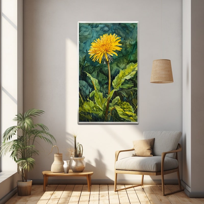 Yellow Flower Canvas Art