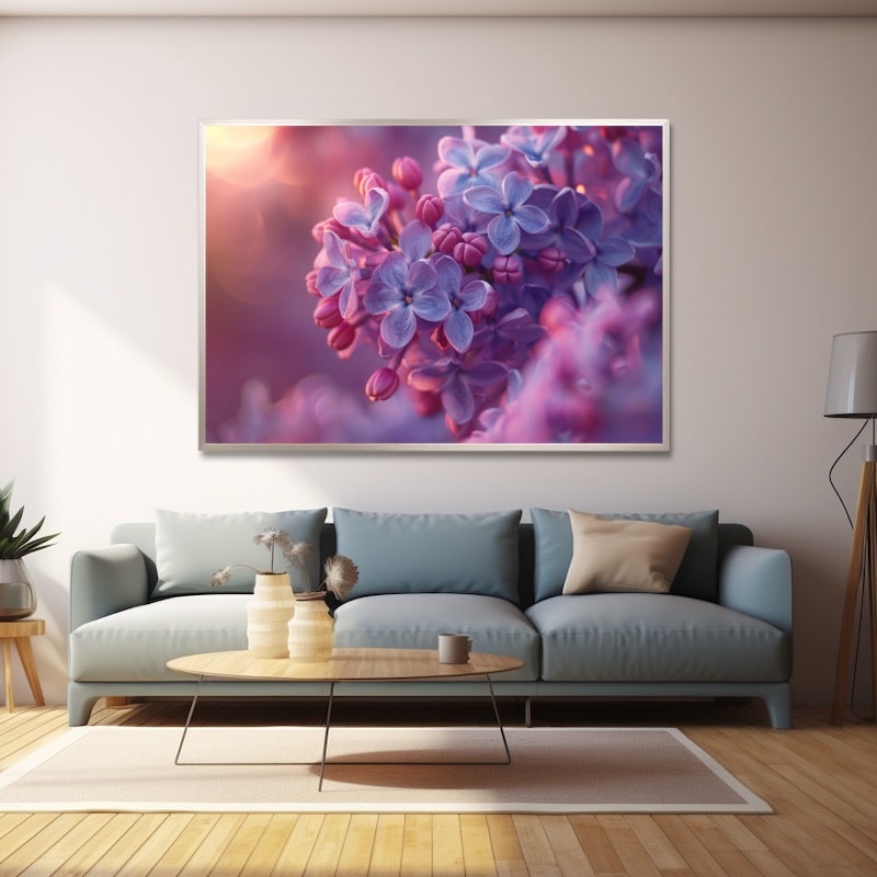 Purple Flower Canvas
