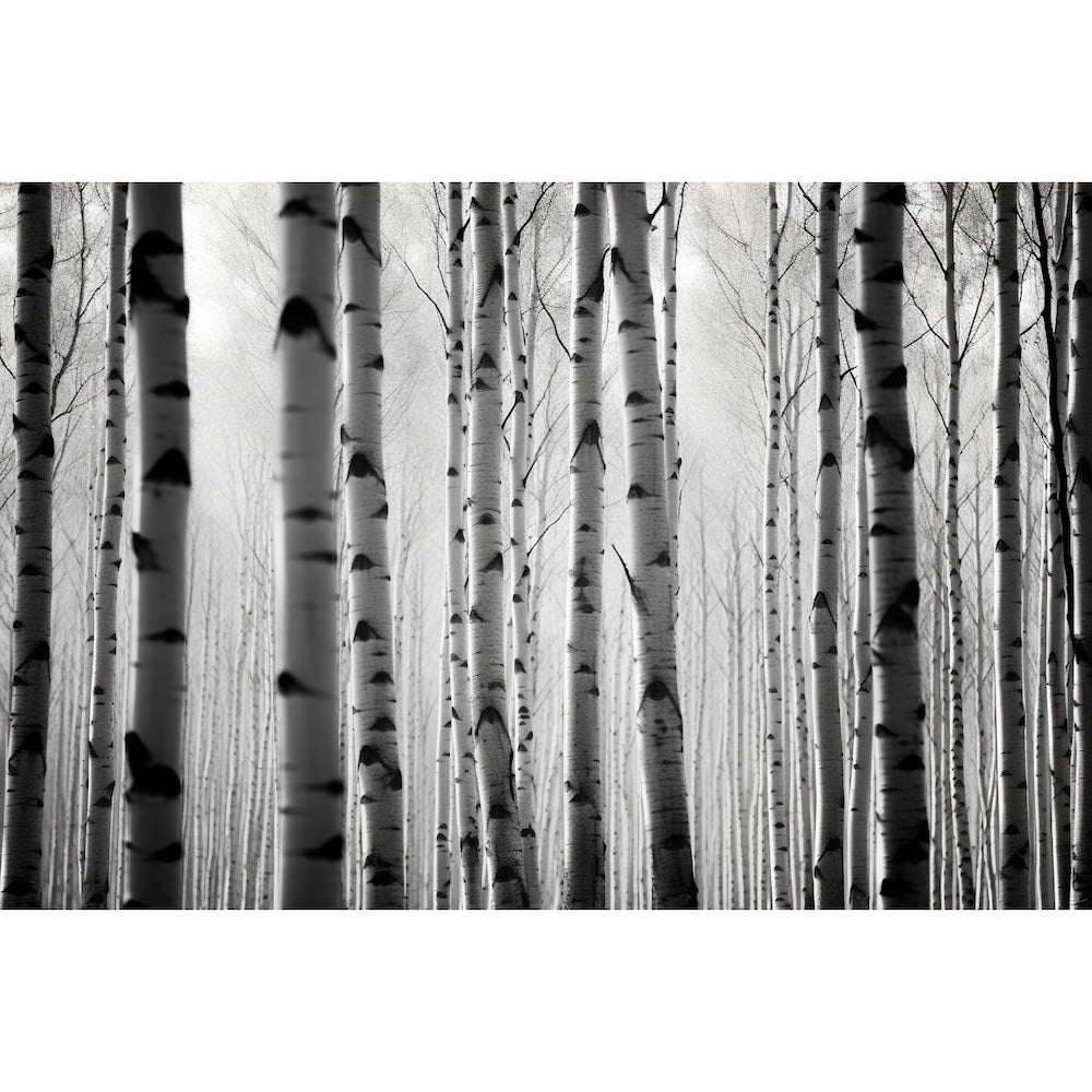 White Birch Painting Art