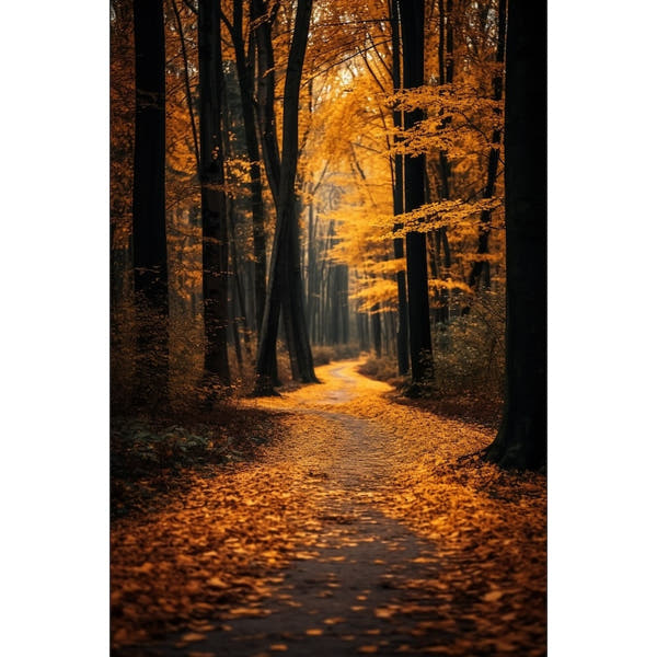 Canvas of Forest Path