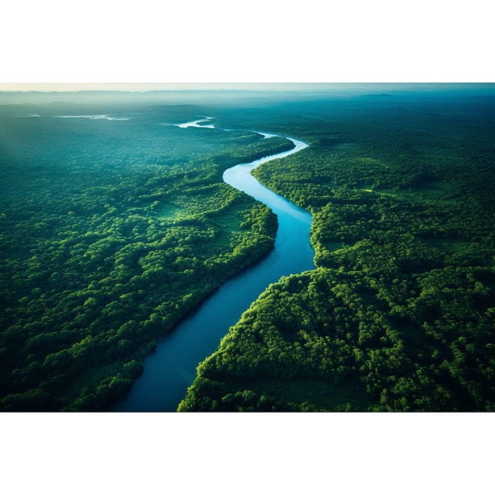 Forest and River Canvas