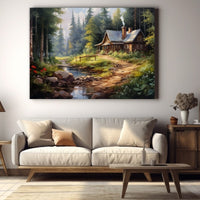 Thumbnail for Forest House Painting