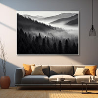 Thumbnail for Black and White Forest Painting
