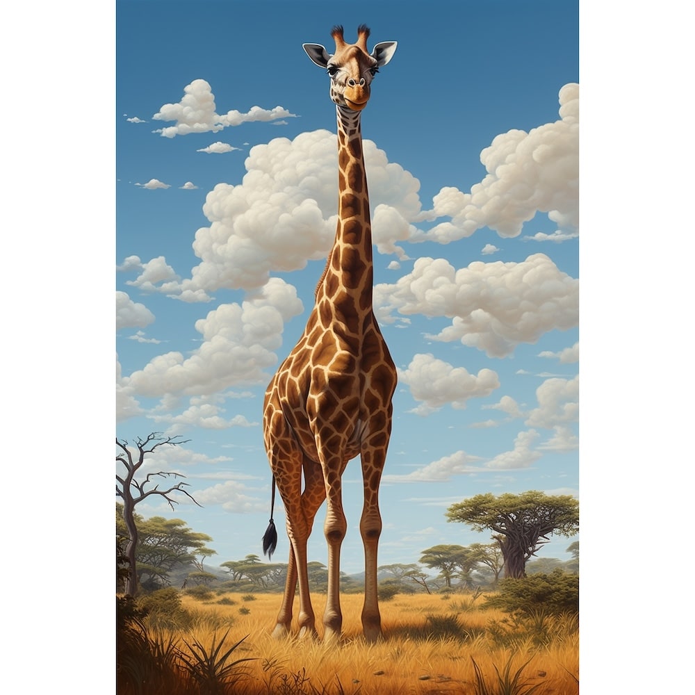 Large Giraffe Canvas