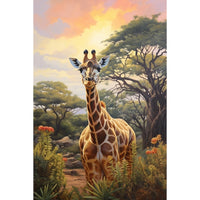 Thumbnail for Giraffe Art Canvas