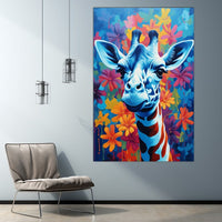 Thumbnail for Blue Giraffe Painting