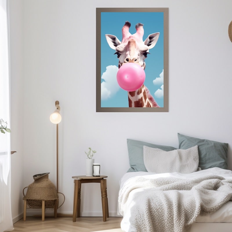 Funny Giraffe Canvas
