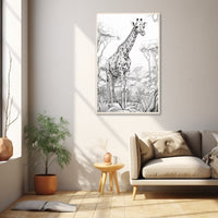 Thumbnail for Tall Giraffe Canvas