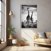 Thumbnail for Black and White Giraffe Painting