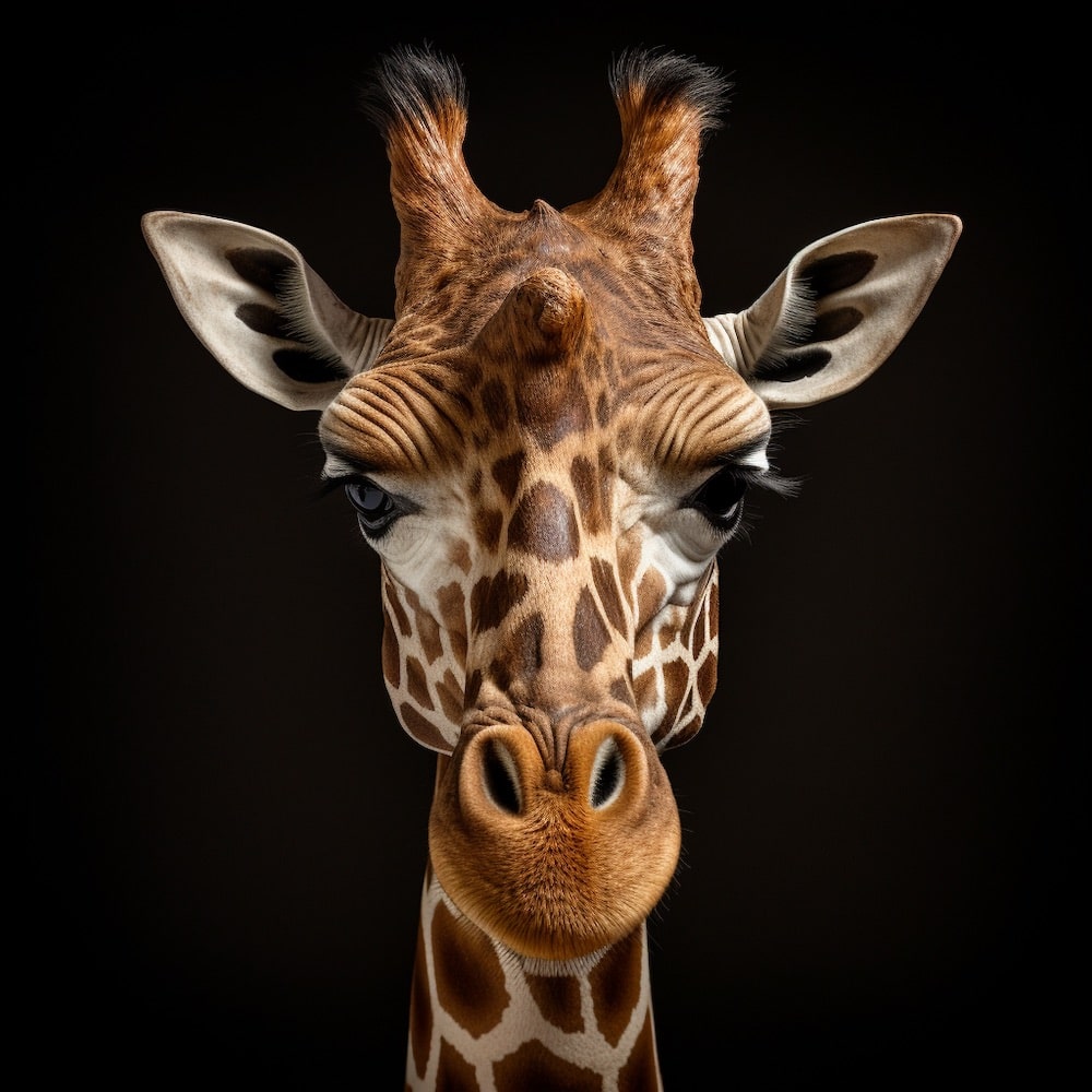 Giraffe Canvas on Canvas