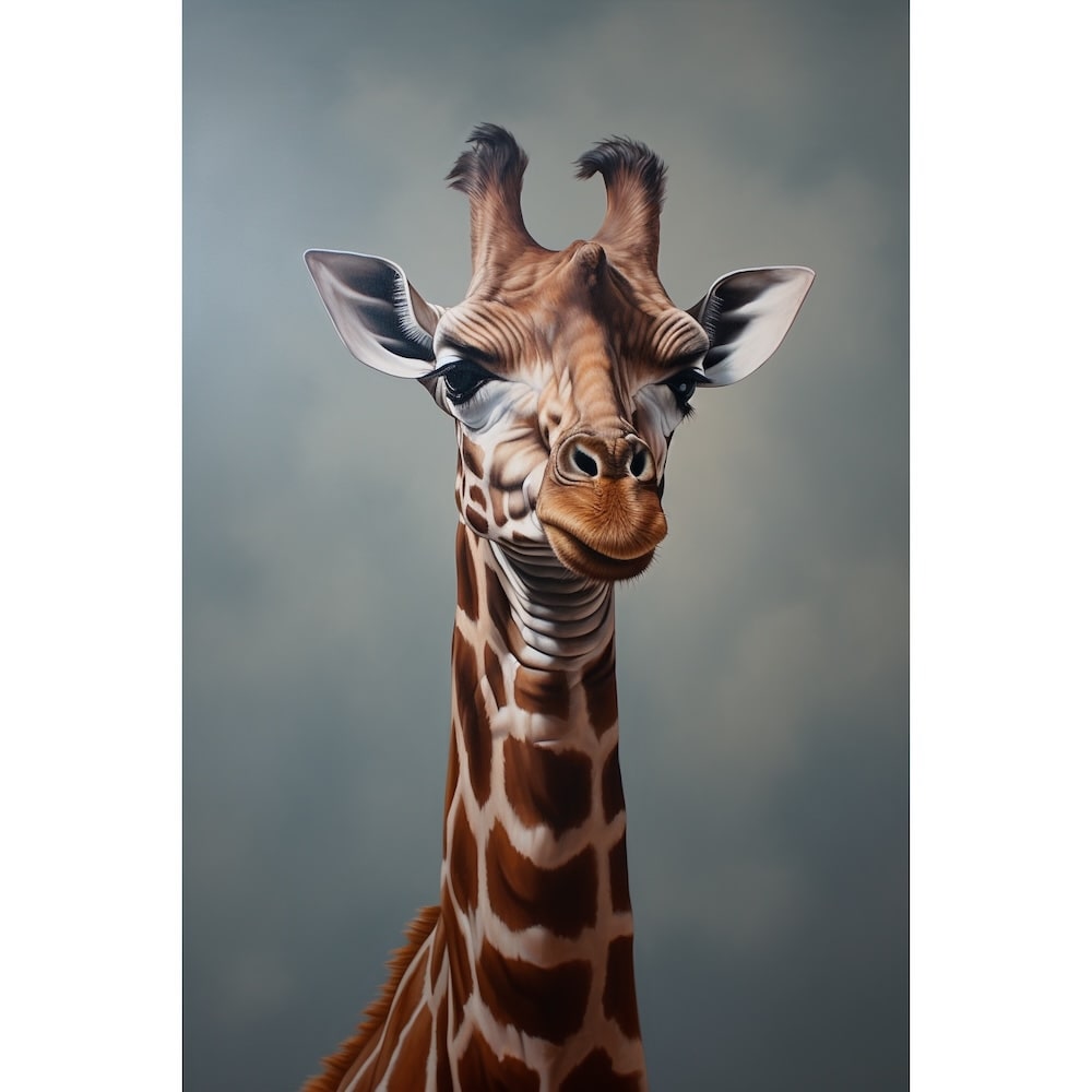 Giraffe Portrait Canvas