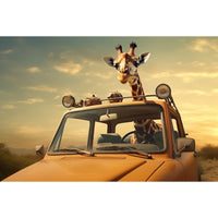 Thumbnail for Giraffe in Car Canvas