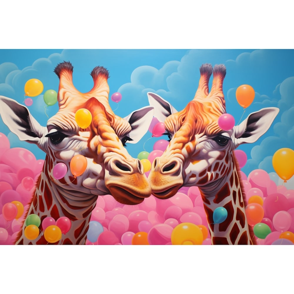 Funky Giraffe Painting