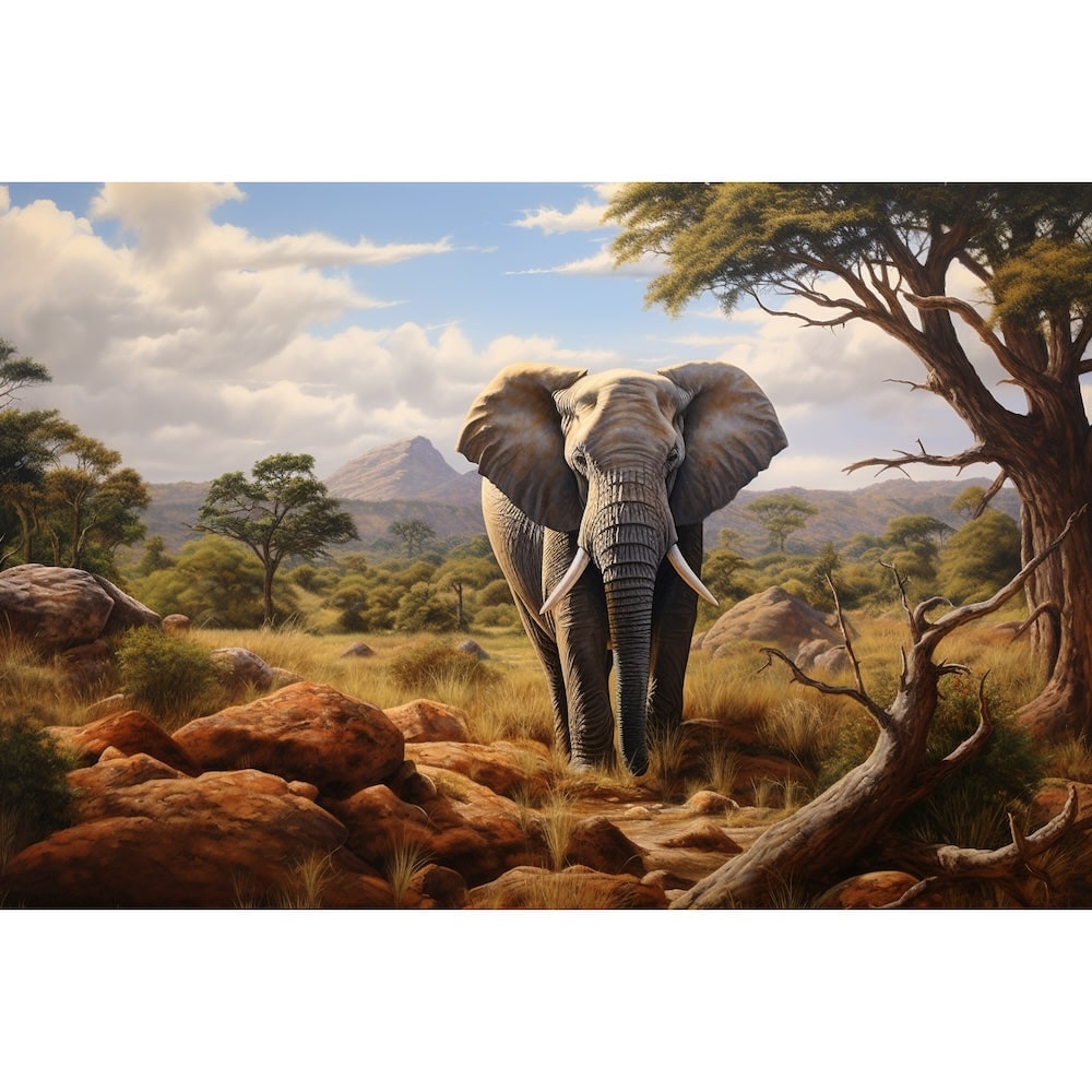 Elephant Picture Painting