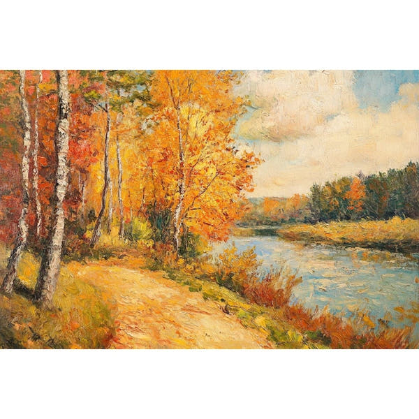 Autumn Forest Oil canvas