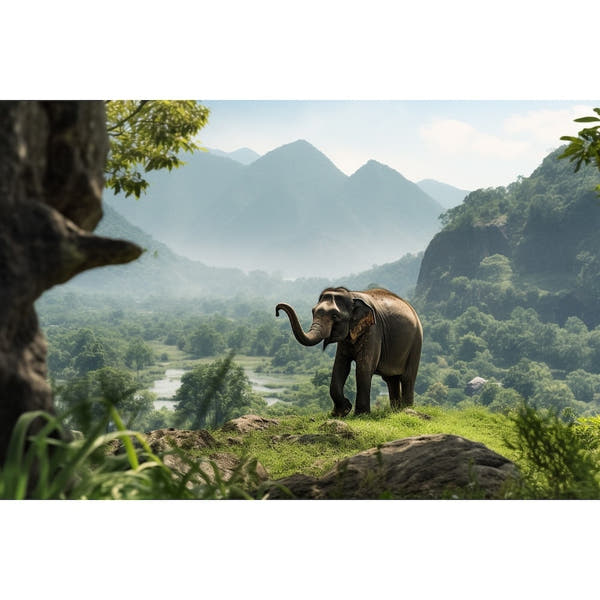 Elephant Indian Canvas